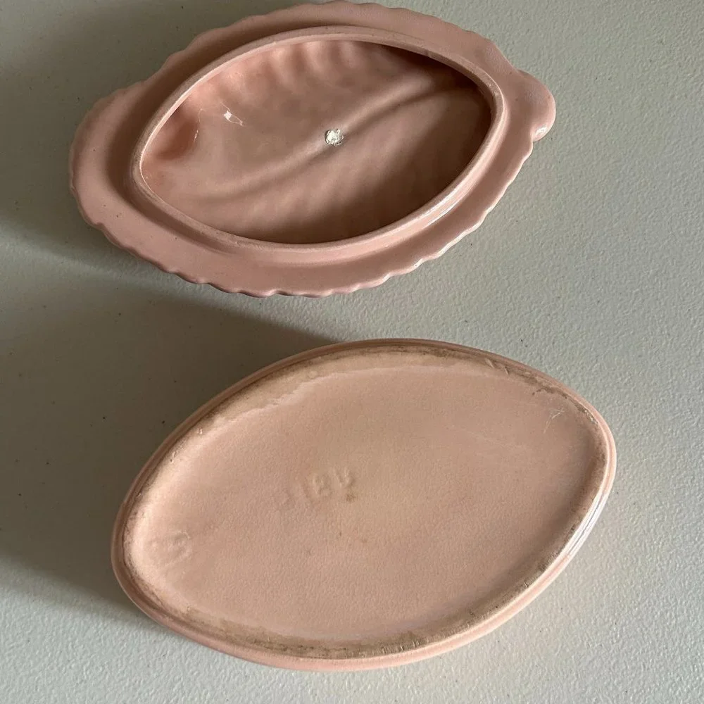 Vintage Vanity Powder Jewelry Jar